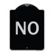 Signmission Designer Series Sign-No, Black & Silver Heavy-Gauge Aluminum Sign, 24" x 18", BS-1824-23550 A-DES-BS-1824-23550 - alternate 1